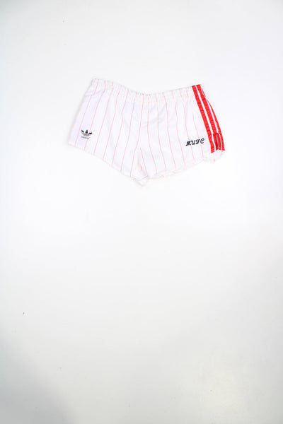 Vintage 80's Manchester United Adidas home shorts.