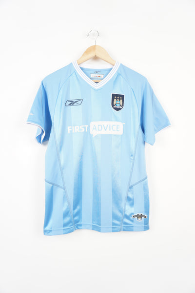 2003 - 2004 Manchester City home football signed by David James. 