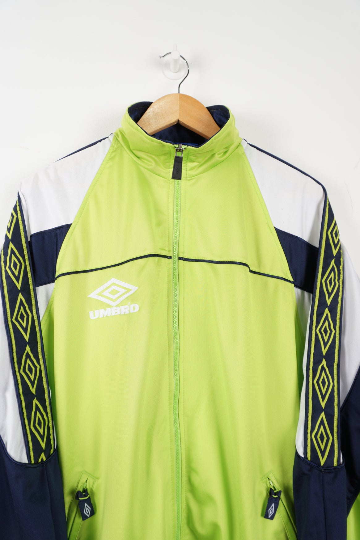 Vintage Umbro Neon Green Tracksuit Top – VintageFolk