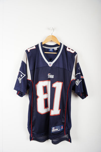 2007 New England Patriots #81 Reebok NFL jersey