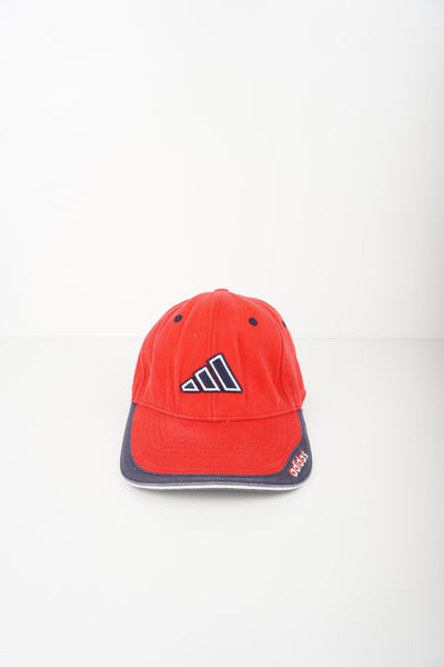 Vintage Red Adidas Embroidered Cap