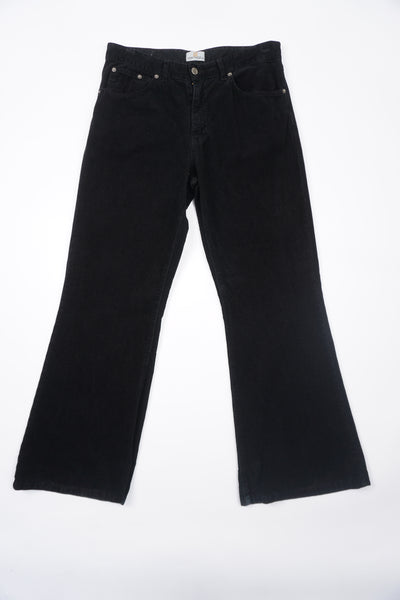 Vintage Cinch black corduroy slightly flared trousers
