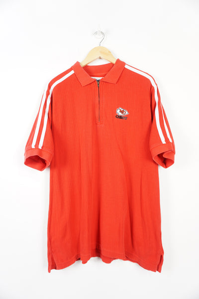 Vintage Lee Sport KC Chiefs NFL Polo Shirt, zip-up polo good condition- slight colour fading due to age Size in Label: M