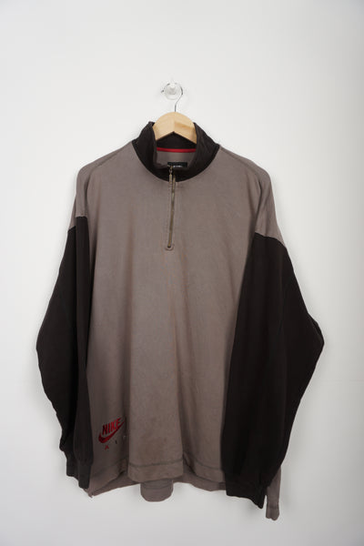 Brown Nike Air 1/4 Zip Sweatshirt