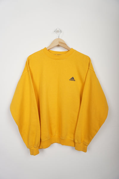 Vintage 90's Adidas Yellow Crewneck Sweatshirt