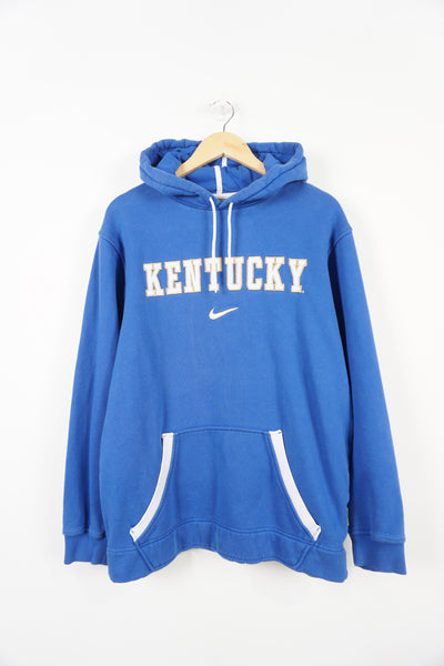 Kentucky Wildcats University Football Nike hoodie with embroidered spell-out and logo across chest. Good condition, slight signs of wear Size in Label: S 