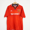 1994-96 Manchester United Cantona Home Football Shirt (L)