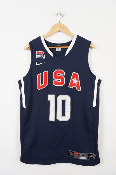 Team USA Kobe Bryant 2010 Nike basketball jersey with embroidered lettering on the front and back