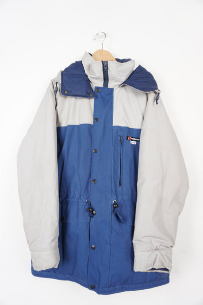Vintage 1980's Berghaus Humidity Balance padded coat with drawstring waist and foldaway hood 