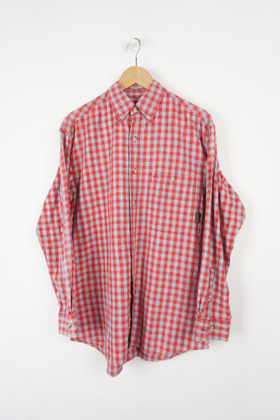 Vintage Timberland button up red check shirt