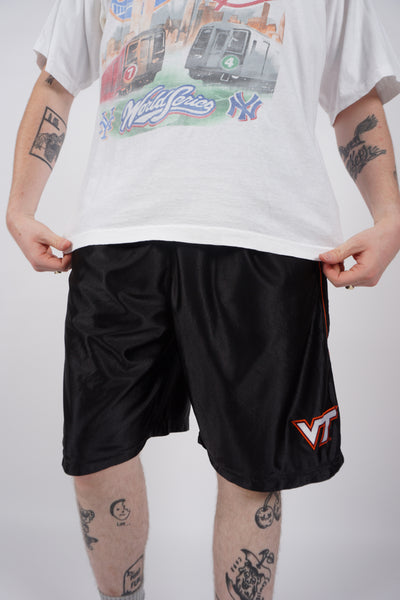 Nike Team, Virginia Tech black Basketball shorts with embroidered logo and elasticated waist band
