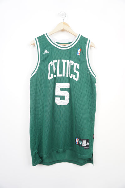 Kevin Garnett #5 Boston Celtics / Adidas basketball jersey with embroidered lettering 