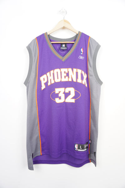 #32 Amare Stoudemire purple Pheonix Suns NBA / Reebok jersey with embroidered lettering