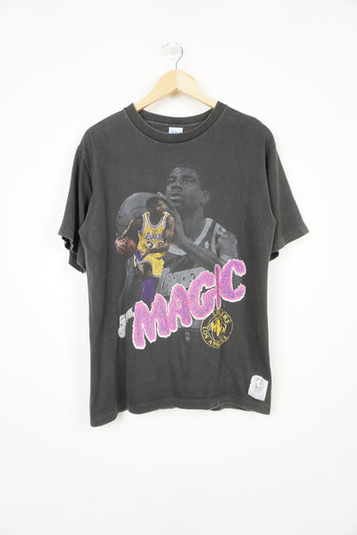 Vintage 90's Salem Sportswear, LA Lakers Magic Johnson single stitch graphic t-shirt
