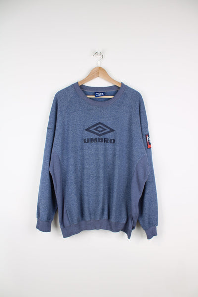 Vintage 90s Umbro crewneck sweatshirt. Features embroidered logo on the front, back and sleeve.