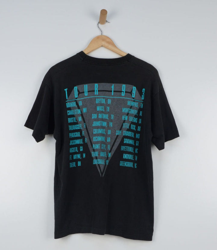 Vintage Diamond Rio 1993 Tour Black Graphic T-shirt - VintageFolk