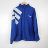 Vintage Adidas Blue and White Tracksuit Top