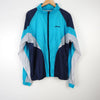 Vintage Adidas Blue and White Tracksuit Top